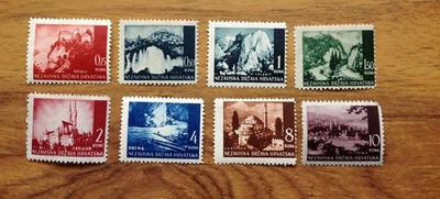 Selos de 1941 paisagens da Croácia MH. Frete grátis do Reino Unido - Imagem 1 de 3