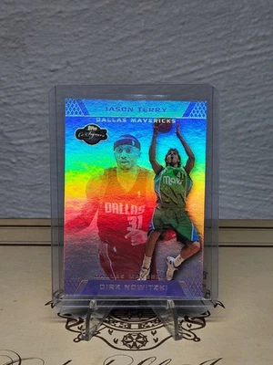 DIRK NOWITZKI JASON TERRY Topps Co-Signers SSP /9 #6 2007 Dallas Mavericks - Image 1 of 2
