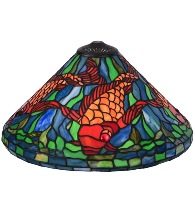 Pantalla de lámpara Meyda Tiffany 21128 Tiffany Koi 8,5" de alto Foto 1 de 1