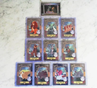 2025 Topps Chrome Disney Lady & The Tramp Complete 10 Card Insert Set & Iconic M - Image 1 of 2