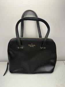 $395 KATE SPADE New York Patterson Drive Medium Dome Satchel Bag Black Leather - Picture 1 of 9