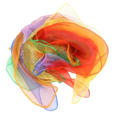  12 Pcs Toddler Play Scarves Square Juggling Silk Dance Scarf for Girls - Bild 1 von 4