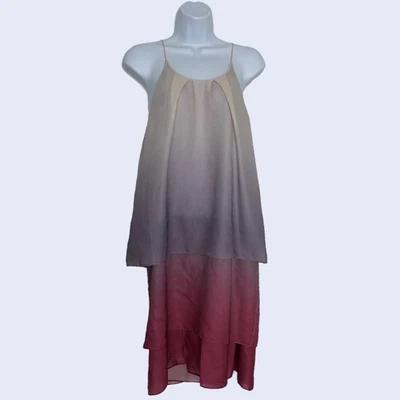 Acne Studios Y2K Ombre Slip Midi Dress - Pink Beige Minimalist 2000s - Image 1 of 4