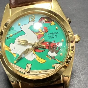 Vintage Armitron Looney Tunes Musical ๐ต Watch Collector Series Foghorn Leghorn - Picture 1 of 9