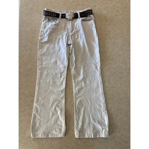 Arizona Jean Company Girl's 14 Beige Pants Stretchy Jeans With Pockets And Belt - Picture 1 of 11