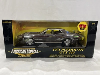 1/18 Ertl American Muscle 1971 Plymouth GTX 440 Chrome Chase Foto 1 de 4
