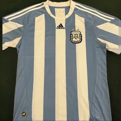 Adidas Argentina 2009 2010 Men’s Size medium Home Jersey Football Shirt Blue - Image 1 of 4