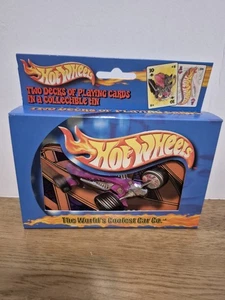 Hotwheels Dos Barajas de Cartas Bicicleta Nuevo En Caja Sin Abrir - Imagen 1 de 3