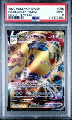 Regieleki VMAX 058/195 Swsh12: Sword & Shield - Silver Tempest Holo PSA 9 - Image 1 of 3