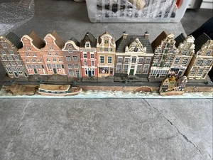 Set Vintage Old Dutch Canal House Holland Amsterdam City Jacob Blokker 13 Piece - Picture 1 of 8
