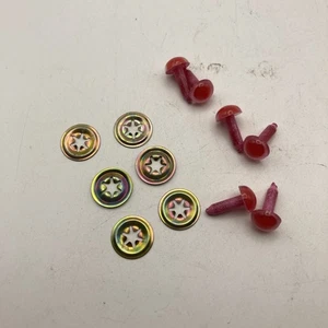 6 Sets Plastic Snap Buttons, No-Sew Snaps Pink/ Red Small - Picture 1 of 4