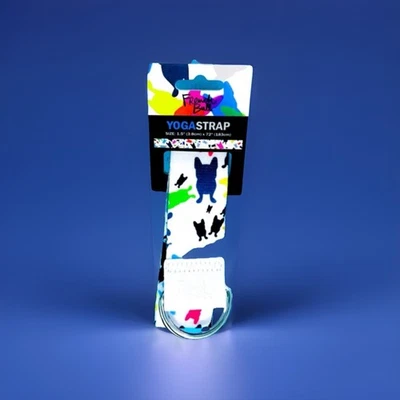 French Bull Dog Yoga Strap Fitness Pilates Exercise Workout Move Stretch Animal - Image 1 of 4