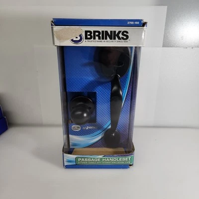 Manija de puerta Brink's Passage, pomo de puerta de bola interior, bronce toscano Foto 1 de 4