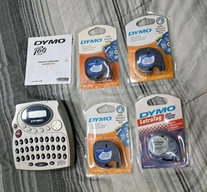 Impresora de etiquetas Dymo LetraTag QX50 fabricante con 4 etiquetas nuevas en paquete probado funciona - Imagen 1 de 3