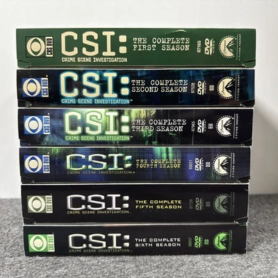 CSI Series 1-6 Crime Scene Investigation DVD Set Seasons 1, 2, 3, 4, 5, 6 Lot - Bild 1 von 4