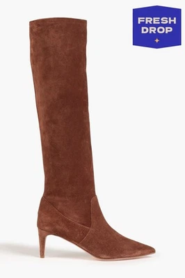 RRP€755 RED VALENTINO Leather Knee High Boots US8 UK5 EU38 Pull On Made in Italy - Image 1 of 4