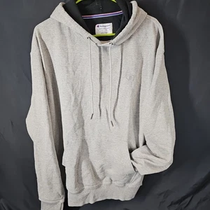 CHAMPION Herren Pullover Hoodie grau Powerblend C Logo Regular Fit Gr. L - Bild 1 von 5
