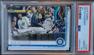 2019 Topps Mitch Haniger Short Print #139 PSA 10 Seattle Mariners Outfielder - Image 1 of 2