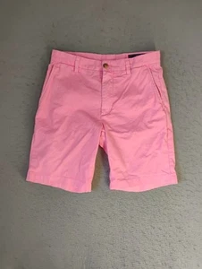 Pantalones Cortos Vineyard Vines Para Hombre 30 Rosa Rompedor Cortos Sólidos Bolsillo Corte Frente Plano - Imagen 1 de 12
