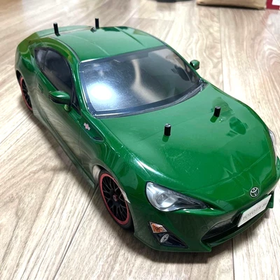 TOYOTA 86 Green RC Car Body Only 1:10 All Painted TAMIYA - Image 1 of 4