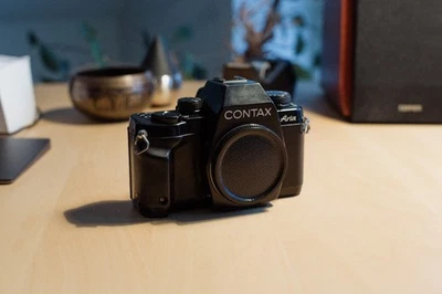 Contax Aria (analoge Kamera mit Contax-Yashica-Mount, gebraucht, guter Zustand) - Bild 1 von 4