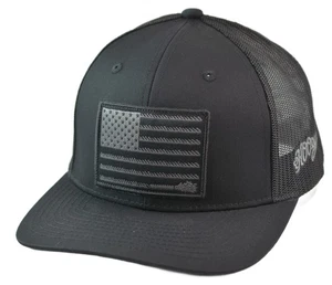 HOOey Liberty Roper Trucker Hat Black Mesh Snapback - Picture 1 of 8