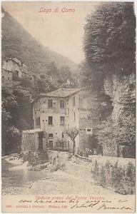 LAGO DI COMO - ARGEGNO - VEDUTA PRESA DAL PONTE VECCHIO (COMO) 1904 - Imagen 1 de 1