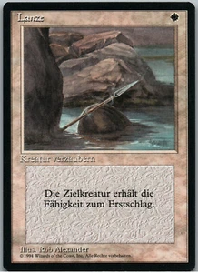 Lance | MtG Magic Revised Edition FBB (Foreign Black Border) | German GR | NM - Picture 1 of 2