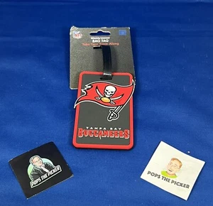Tampa Bay Buccaneers Gummitascheetikett, NFL Lizenzgepäckanhänger - Bild 1 von 1