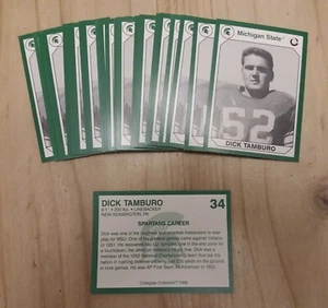 1990 Michigan State Collegiate Collection #34 DICK TAMBURO Lot of (10) - Picture 1 of 1