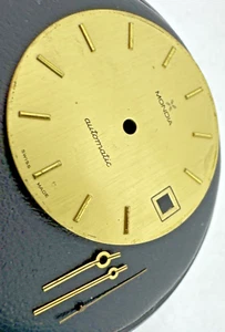 Mondia Automatic Swiss Made Vintage Yellow Gold Plated Dial + Hands - Picture 1 of 4
