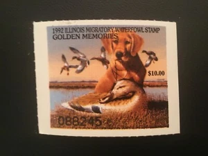 ICOLLECTZONE US 1992 Illinois Duck Stamp  - Picture 1 of 1