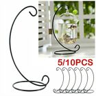 5/10pcs Iron Stand Christmas Hanging Bauble Holder Stand  Tree Plant Light Gift