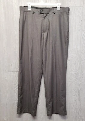 Pantalones Croft & Barrow para Hombres 36x30 Vestido Pierna Recta Plano Gris Pantalones  Foto 1 de 4