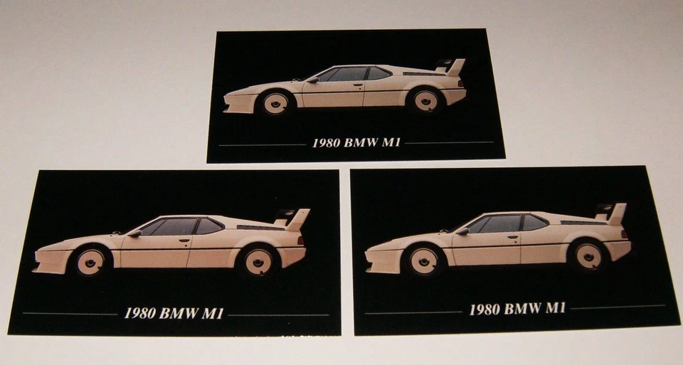 3-1980 BMW M1 PHOTO MAGNETS 80 79 81 M I MI 1979-1981 - Image 1 of 1