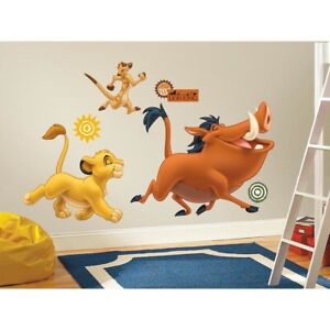17 New GIANT LION KING WALL DECALS Simba Timon Pumba Kids Bedroom Decor Stickers