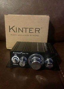 Kinter MA170+ 2-Channel Mini Audio Amplifier 2 x 18 Bass Treble - Picture 1 of 2