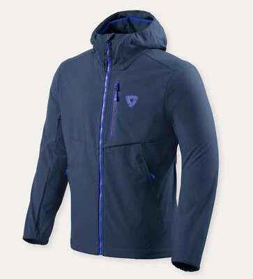 GIACCA LEGGERA CASUAL REV'IT JERRY SOFTSHELL ANTIVENTO DARK BLU TG L - Immagine 1 di 2