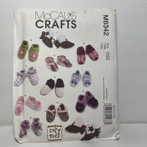 McCalls M6342 Cute Baby Shoes Booties Pattern Size OSZ - Picture 1 of 7
