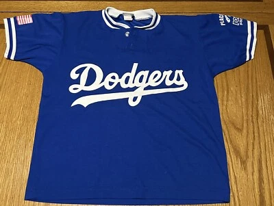 Camiseta Juvenil Dodgers Personalizada #4 Béisbol Los Angeles Dodgers Juvenil Grande Foto 1 de 4