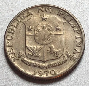 1970 25 SENTIMOS PHILIPPINE COIN - Picture 1 of 2