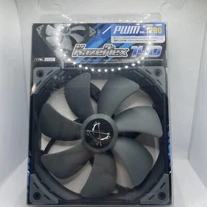 Kazeflex 140mm Computer Case Fan W/ 4 Pin Accessory (PWM) MTTF Low Noise - Afbeelding 1 van 4