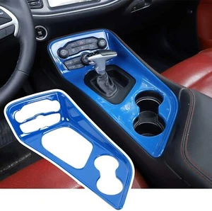 Accessories Interior Trim Gear Shift Panel Cover for Dodge Challenger 15+, Blue - Picture 1 of 5