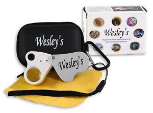Jewelers Loupe  30X 60X LED Illuminated with Case by Wesley's as you wish