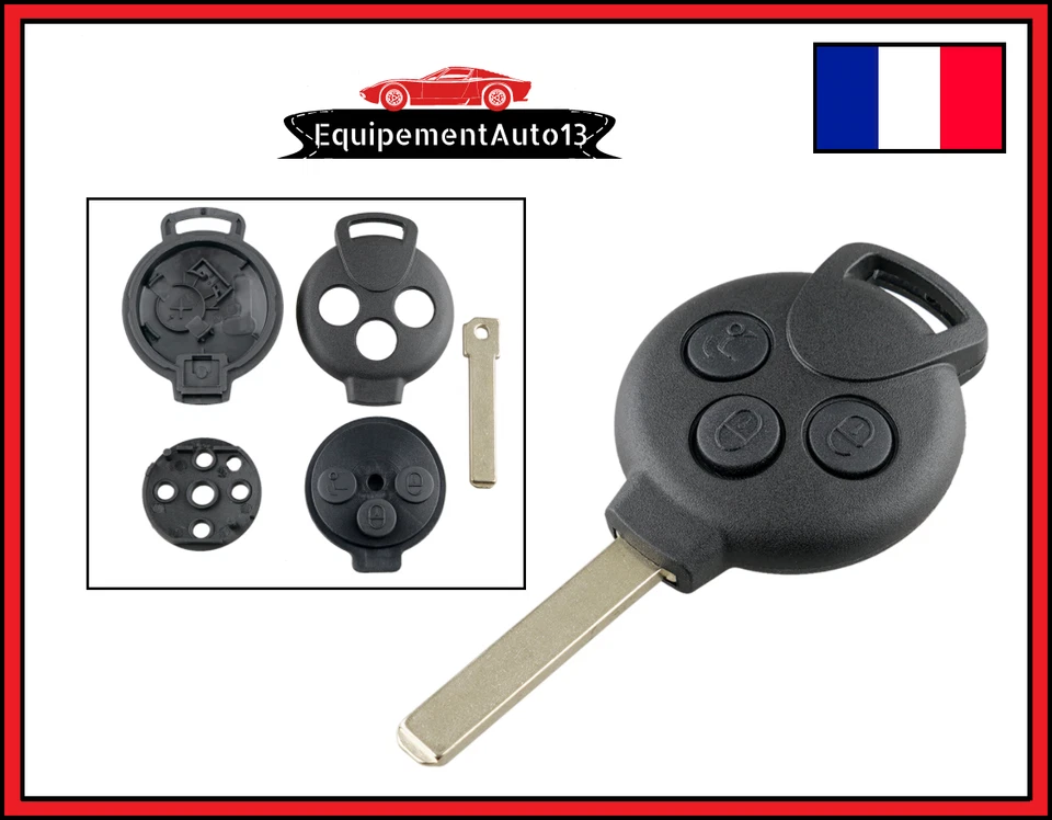 coque boitier de clé télécommande SMART FORTWO 450 451