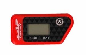ZAP Compteur Horaire Compteur D'Heures sans Fil Rouge pour Motocross Enduro - Imagen 1 de 1