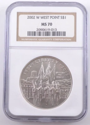 2002 W West Point Bicentennial S$1 NGC MS70 - Image 1 of 4