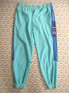 Pantalon Adidas Magic Moment 80'S vert Survetement vintage Pants - L - Picture 1 of 5
