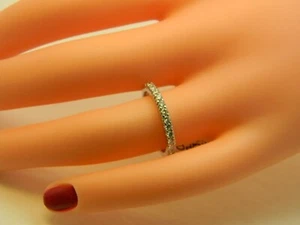  Anillo de diamantes aniversario oro macizo 14k W D.0.25ct SI-H (tienda cerrada) 11KPSP - Imagen 1 de 3
