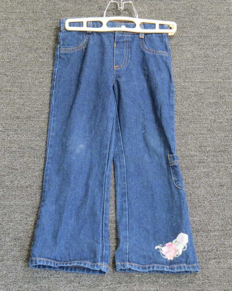 Jeans Disney Niños Talla 5T Azul Lavado Oscuro Denim Bordado Cintura Flexible Foto 1 de 4